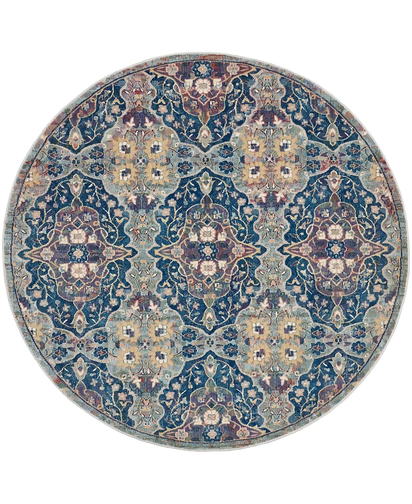 Nourison Home Ankara Global ANR16 6'x6' Round Area Rug