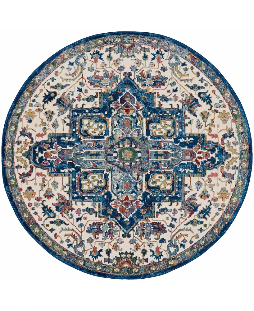 Nourison Home Ankara Global ANR15 6'x6' Round Area Rug