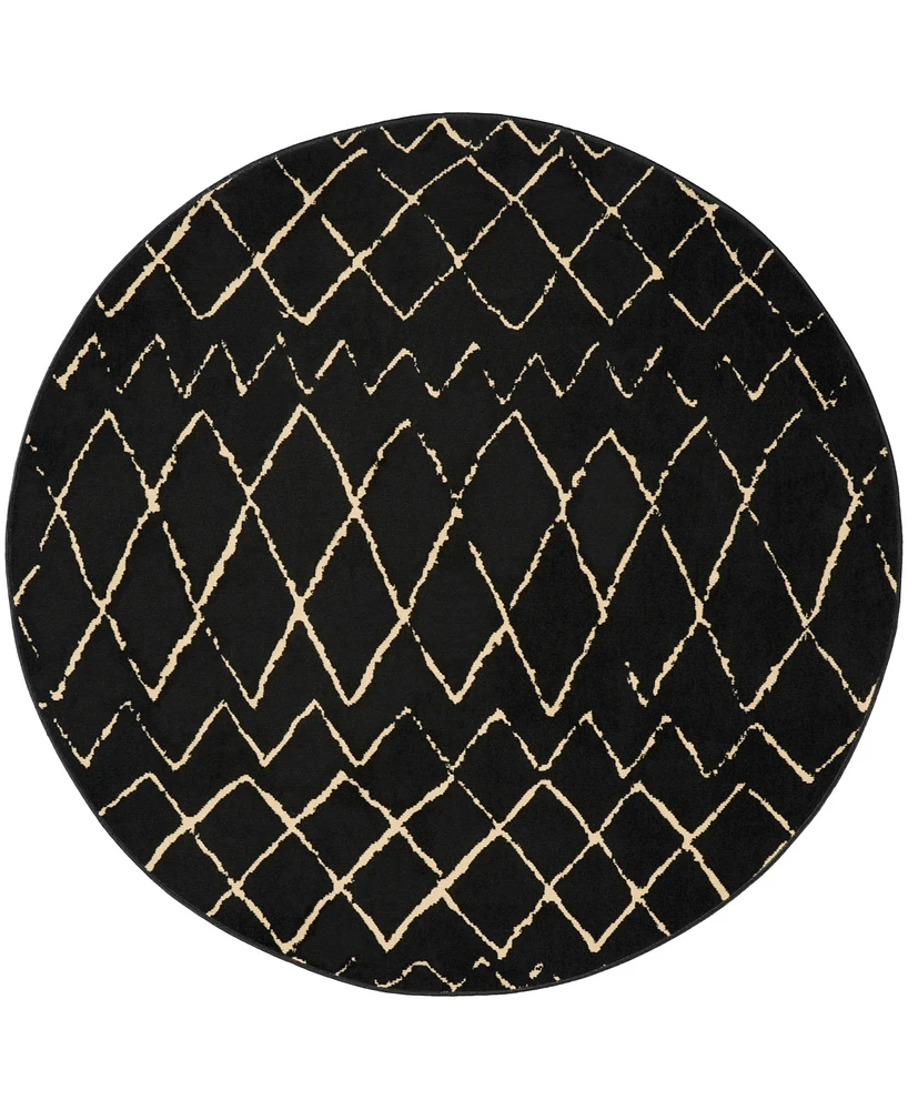 Nourison Home Grafix GRF04 5'3"x5'3" Round Area Rug