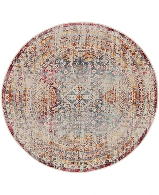 Nourison Home Vintage Kashan VKA09 4'x4' Round Area Rug