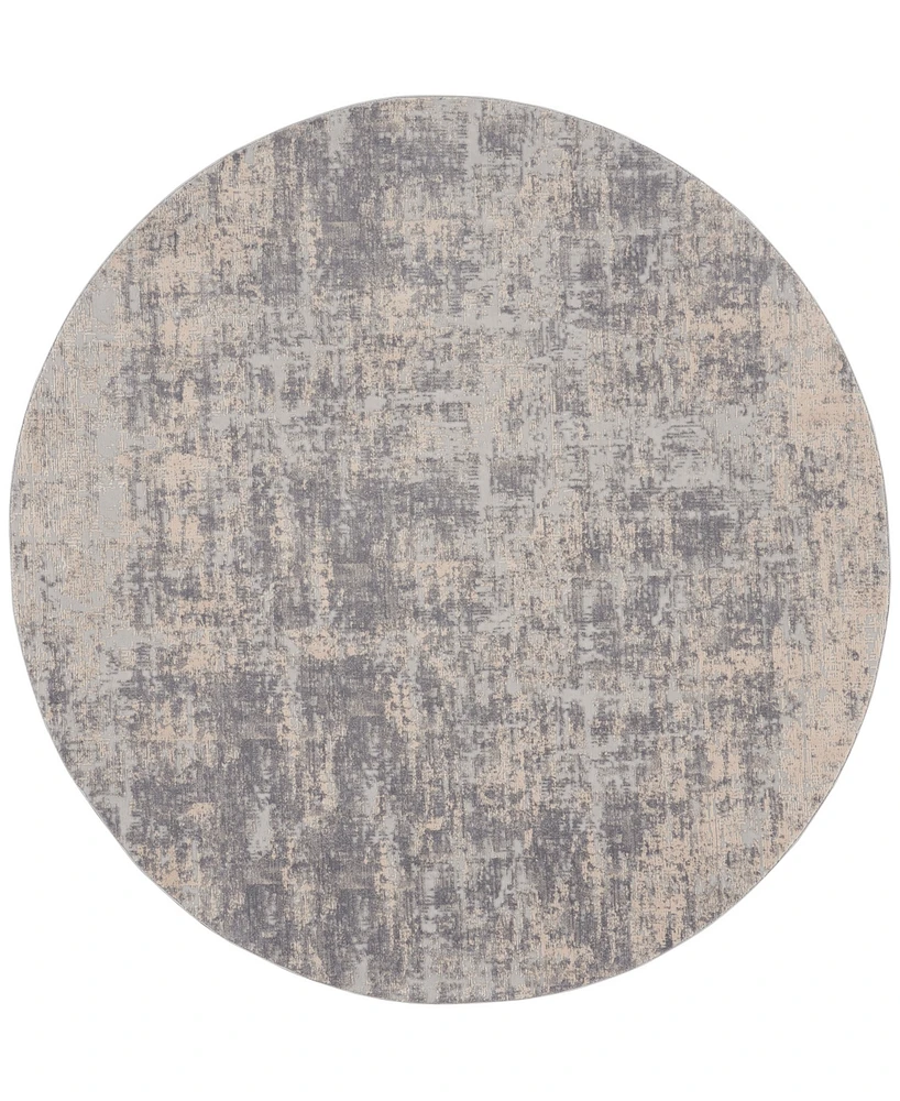Nourison Home Rustic Textures RUS01 5'3"x5'3" Round Area Rug