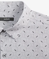 Alfani Men's Alfatech Geometric Circle Print Shirt, Exclusively at Macy's