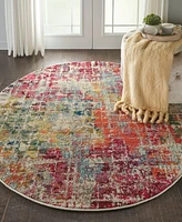 Nourison Home Celestial CES13 5'3"x5'3" Round Area Rug