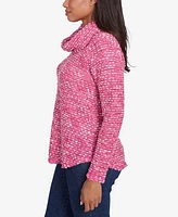 Ruby Rd. Petite Cowl Neck Cozy Boucle Knit Top