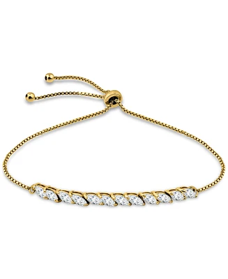 Giani Bernini Cubic Zirconia Marquise Bolo Bracelet, Created for Macy's