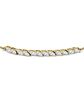 Giani Bernini Cubic Zirconia Marquise Bolo Bracelet, Created for Macy's