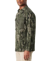 Bass Outdoor Men's Relaxed Fit Camo Worker Shirt Jacket