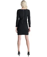 Dkny Women's Ribbed Knot-Front Mini Dress