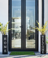 Glitzhome 30"H Double Side Boxed Welcome Home Porch Sign