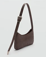 Mango Women's Textured Shoulder Bag