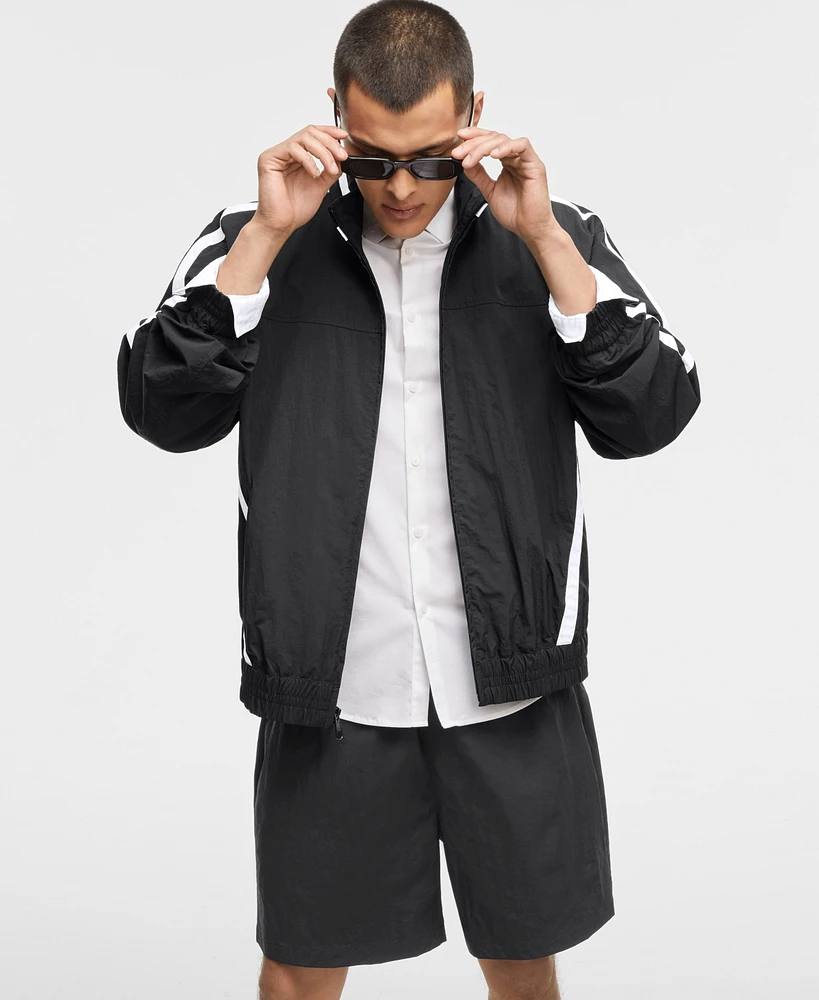 Mode of One Men's Solid Ripstop Track Jacket, Exclusively at Macy's