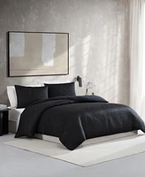 Closeout! Vera Wang Illusion Textured 3-Pc. Duvet Cover Set, Queen