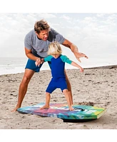 Costway 37" Lightweight Body Board with Eps Core Xpe Deck Hdpe Bottom Crescent Tail