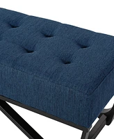 Simplie Fun Navy blue Ottoman