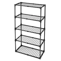 Heavy-Duty 5-Shelf Wire Rack with Cover: Versatile Storage Solution for Home and Business