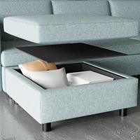 Modular Sectional Sofa, Convertible Sofa Seat With Storage, Sleeper Sectional Sofa Set