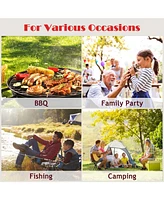 Sugift Folding Camping Table with Storage Organizer