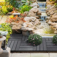Interlocking Deck Tiles: Grey Outdoor Flooring