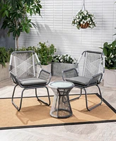 Streamdale Furniture Milan 3-Piece Outdoor Chat Set: Refreshing Drinks, Meaningful Conversations