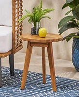 Groovy Mod Round End Table With Customizable Top