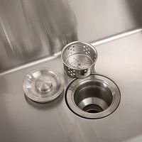 Simplie Fun 24in Stainless Steel Washing Sink w/ Faucet Hoses and Drain Head Only(Update)