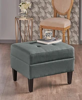 Plush Ottoman with Birch Legs: Comfort, Style