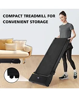 Streamdale Furniture Walking Pad Treadmill Under Desk with Remote Control Portable Treadmill for Home Office Walking Jogging Machine 240 lb Capacity B