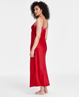 I.n.c. International Concepts Women's Lace-Trim Satin Nightgown, Exclusively at Macy's