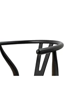 Streamdale Furniture Wishbone Chairs for Dining Room, Soild Wood Weave Dining Chair, Armchair, Fully Assembled, Set of 2