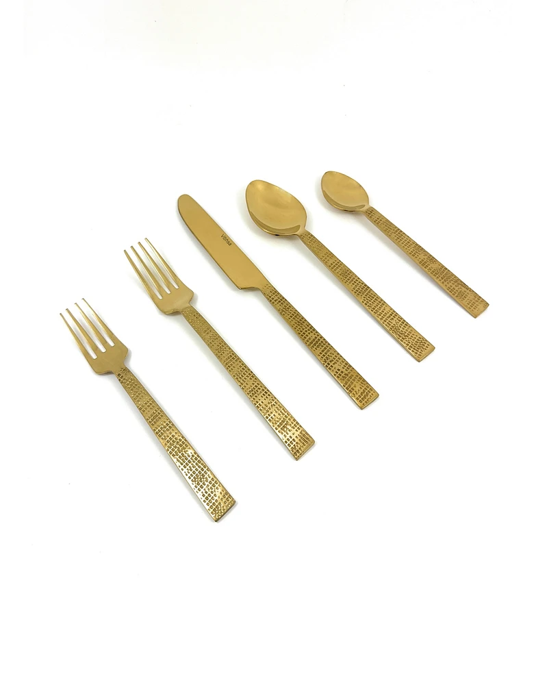 Vibhsa Rustic 20-Pc. Flatware Set, Serving for 4