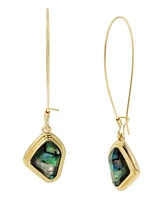 Robert Lee Morris Soho Abalone Molten Dangle Earrings