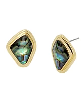 Robert Lee Morris Soho Abalone Molten Stud Earrings