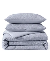 Peri Home Floral Cutwork 3-Pc. Comforter Set