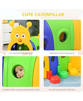 Simplie Fun Caterpillar Tunnel for Kids, Outdoor Indoor Climb and Crawl Through, Play Equipment for Toddler 3