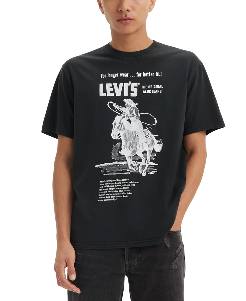 Levi's Men's Longer Wear Relaxed-Fit Logo Graphic T-Shirt