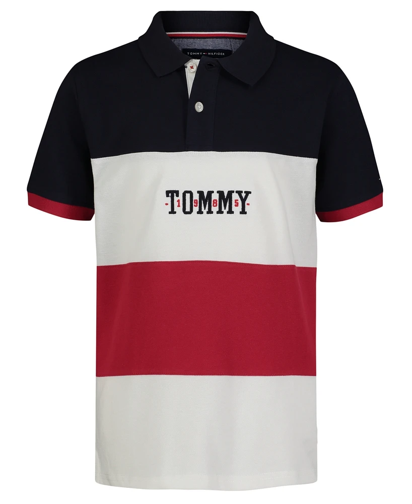 Tommy Hilfiger Toddler and Little Boys Walley Pieced Polo Shirt