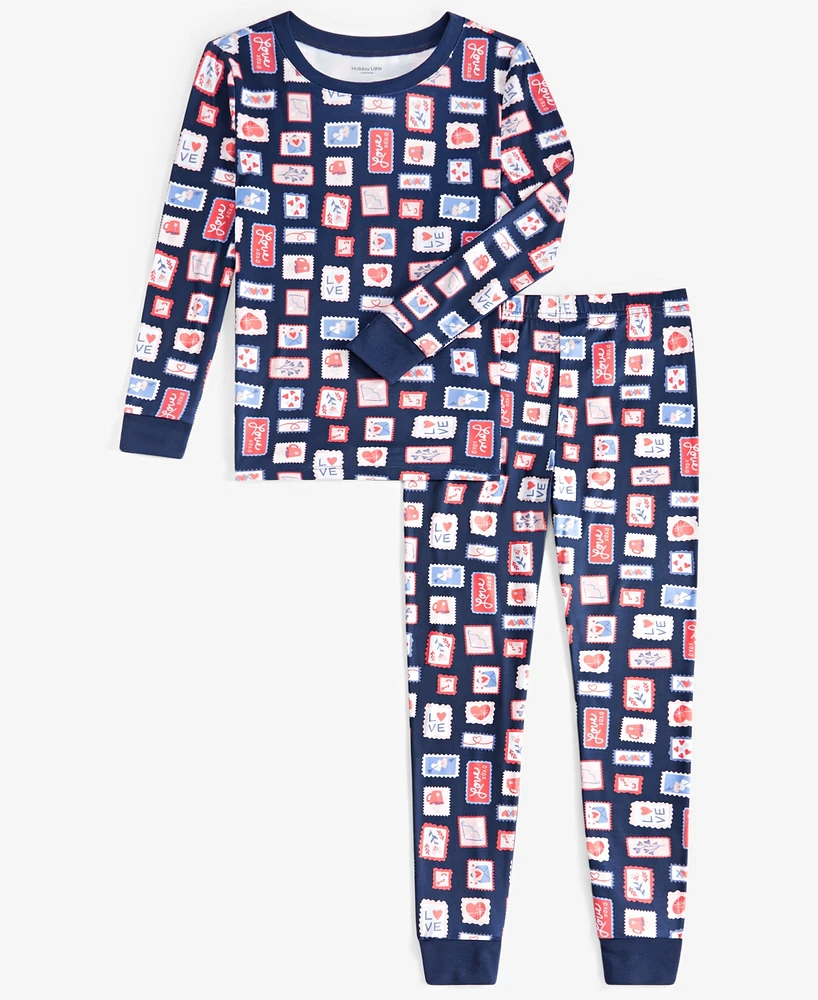 Family Pajamas Toddler, Little & Big Kids Valentine's Day Stamps Pajama Set, Exclusively at Macy's