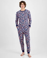 Family Pajamas Men's Valentine's Day Stamps Pajama Set, Exclusively at Macy's