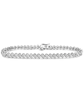 Diamond Bracelet (1 ct. t.w.) in 10k White Gold, Created for Macy's