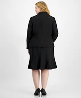 Le Suit Plus Three-Button Jacket & Skirt