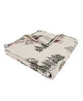 Levtex Lodge Toile Reversible Quilted Throw, 50" x 60"