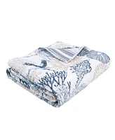 Levtex Serena Sea Reversible Quilted Throw, 50" x 60"