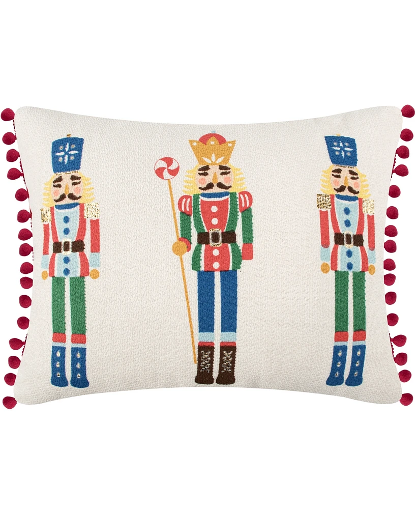 Levtex Nutcracker Printed Decorative Pillow, 14" x 18"