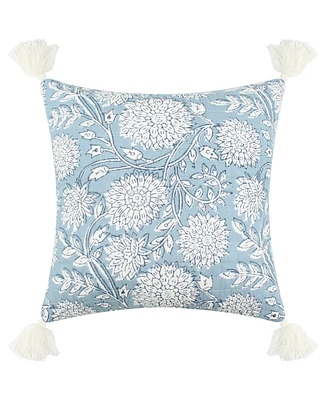 Levtex Adare Floral Print Quilted Decorative Pillow, 18" x 18"