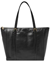 Fossil Carlie Leather Tote Bag