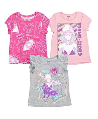 Marvel Girls Spider-Verse Ghost-Spider 3 Pack T-Shirts