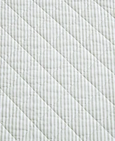 Laura Ashley Oxford Stripe Reversible -Pc. Quilt Set