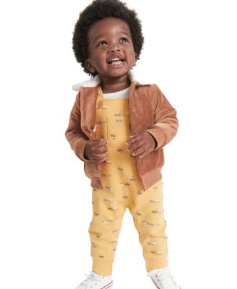 First Impressions Baby Boys On The Farm Set Knit Cord Jacket Created For Macys