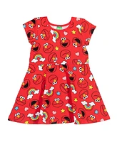 Sesame Street Baby Girls Elmo Abby Cadabby Dress and Scrunchie to