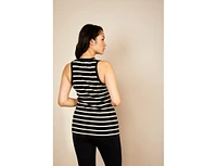 Bshirt Maternity Nursing Rib Racer Vest